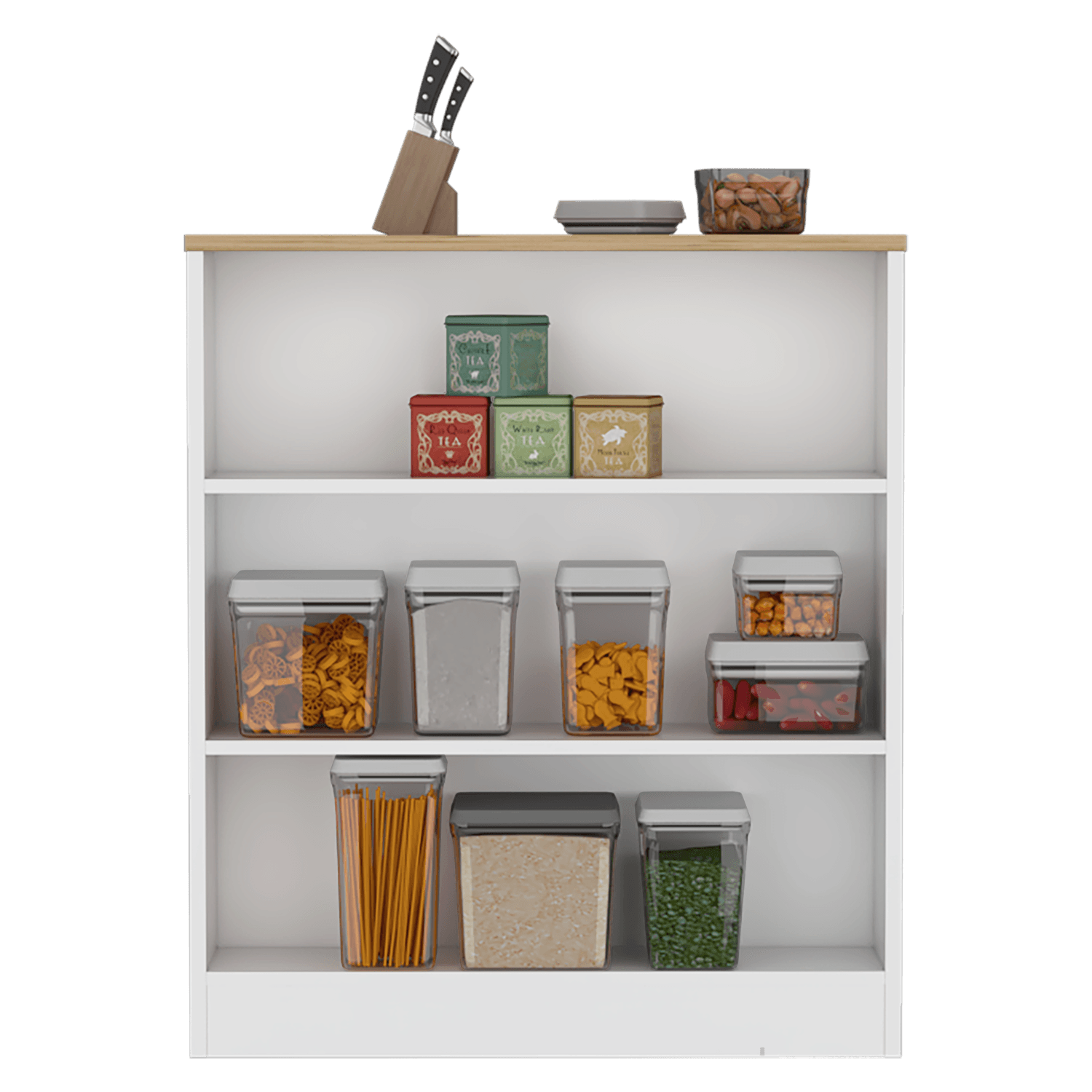 Combo de Cocina Abel, Incluye Barra de Cocina y 2 Sillas