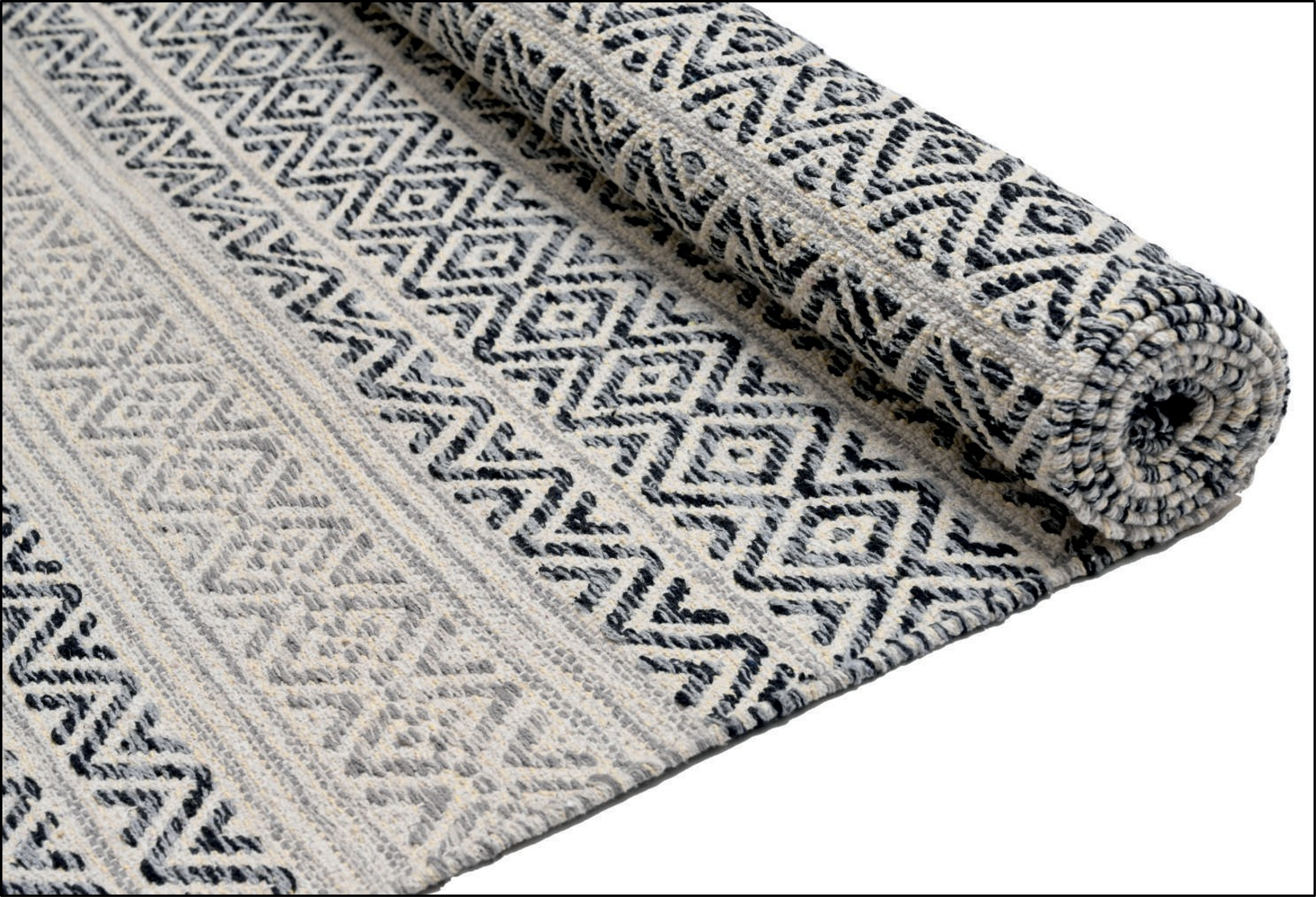 Alfombra Decoghar Ic15033 Silver Kellim, Negro