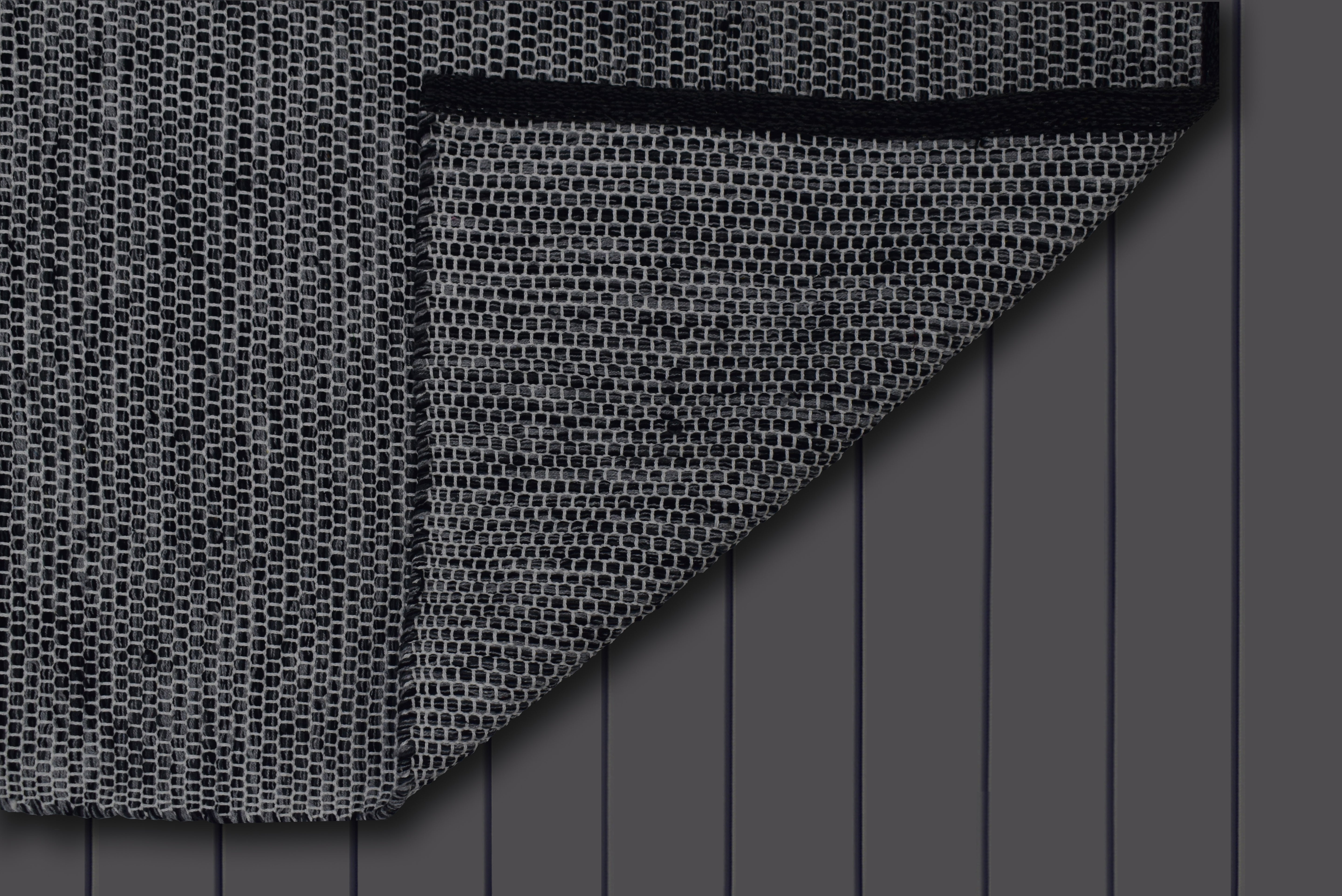 Alfombra Decoghar Ic15652 Champiñon Natural, Negro 0.90 X 1.50 M