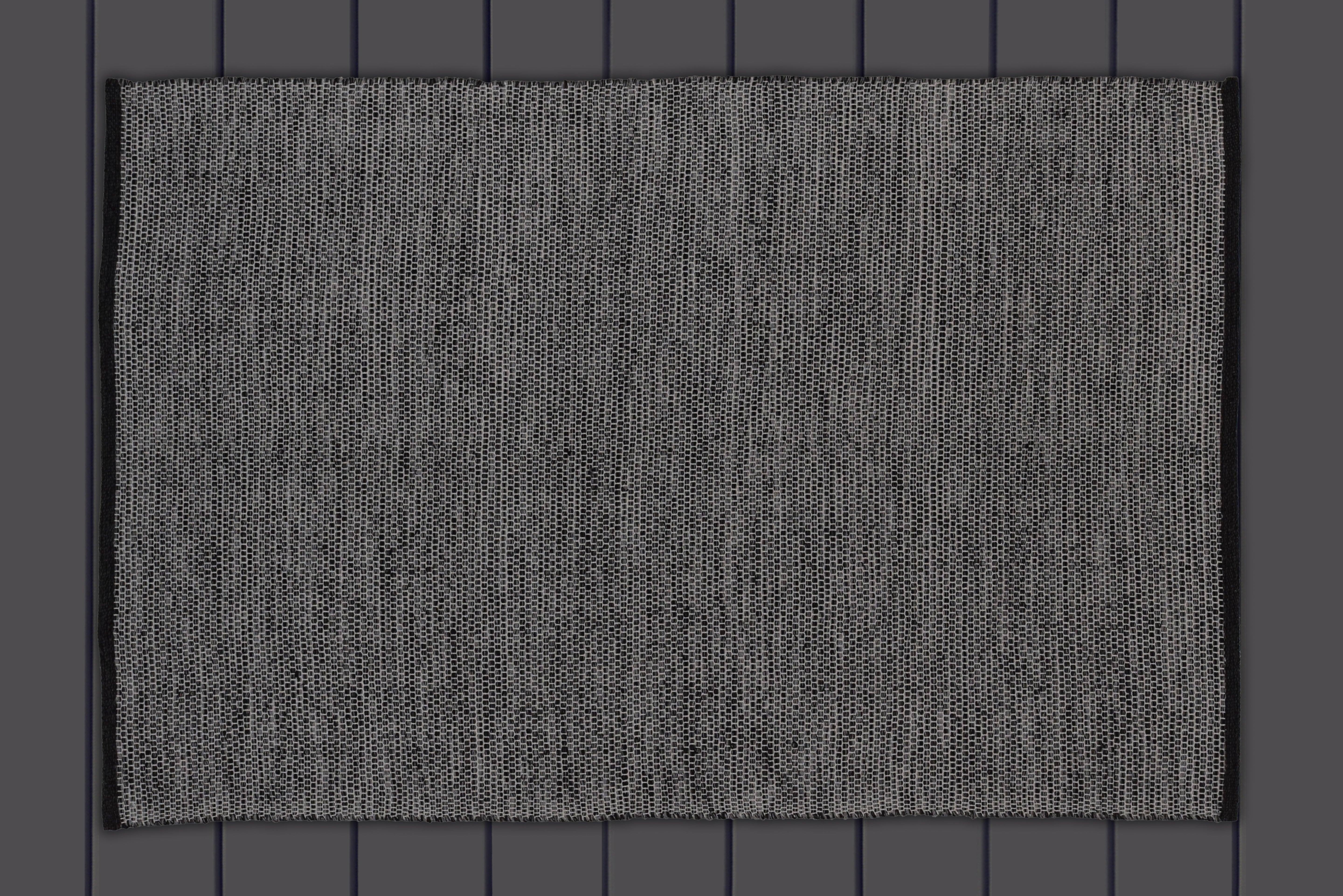 Alfombra Decoghar Ic15652 Champiñon Natural, Negro
