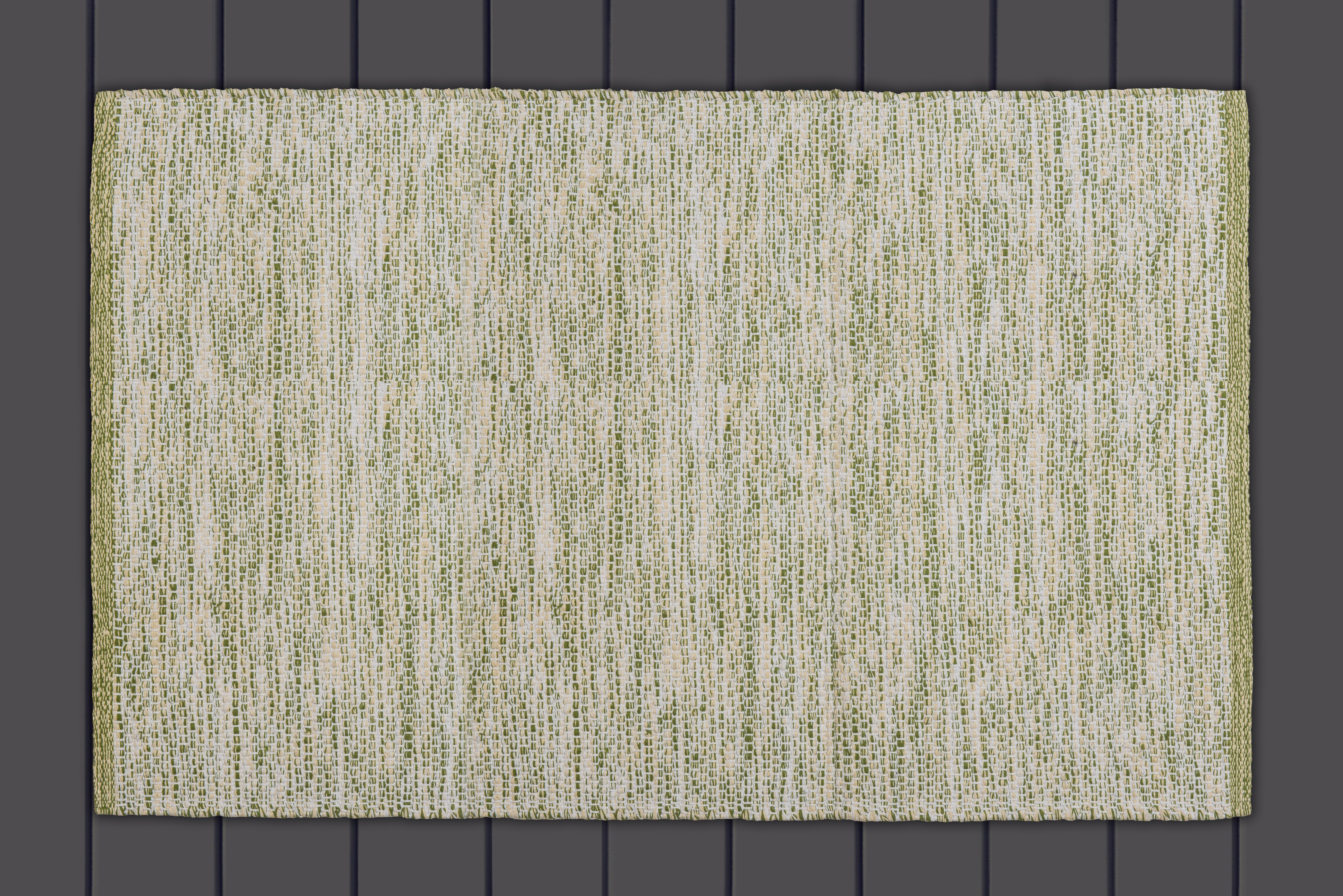 Alfombra Decoghar Ic15653 Champiñon Natural, Verde