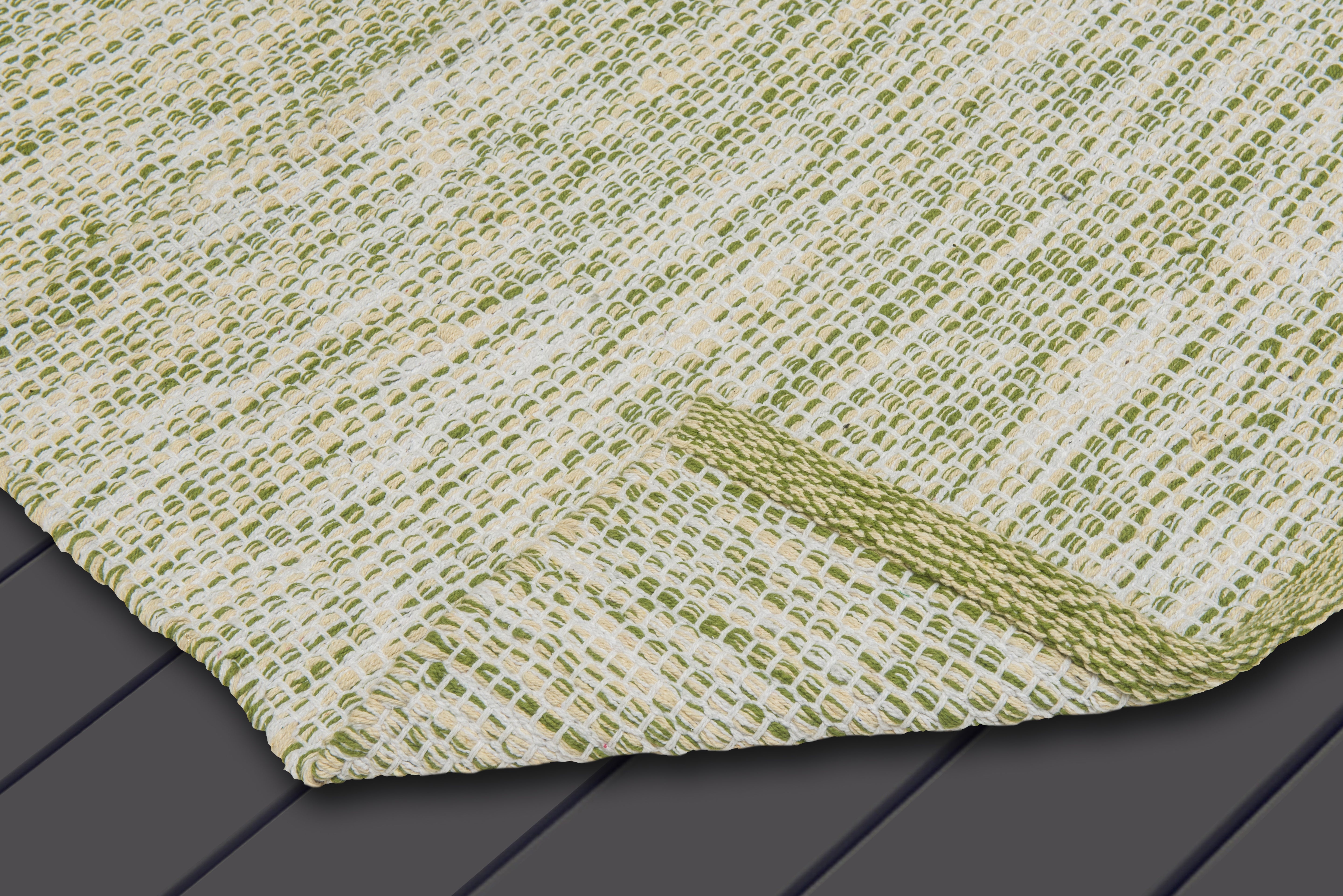 Alfombra Decoghar Ic15653 Champiñon Natural, Verde