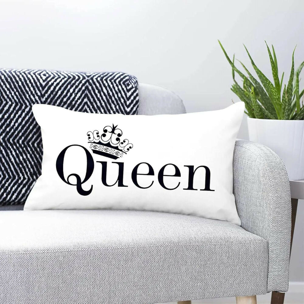 Set X 2 Funda Almohada Estampada Queen & King M Fibra