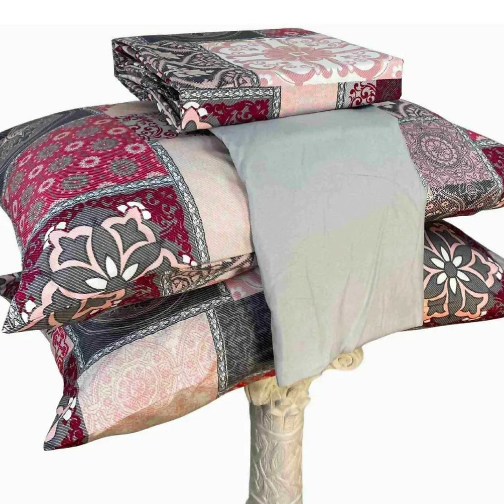 Juego de Sábanas Cama Queen 300 Hilos 100% Algodón Diseño Estambul