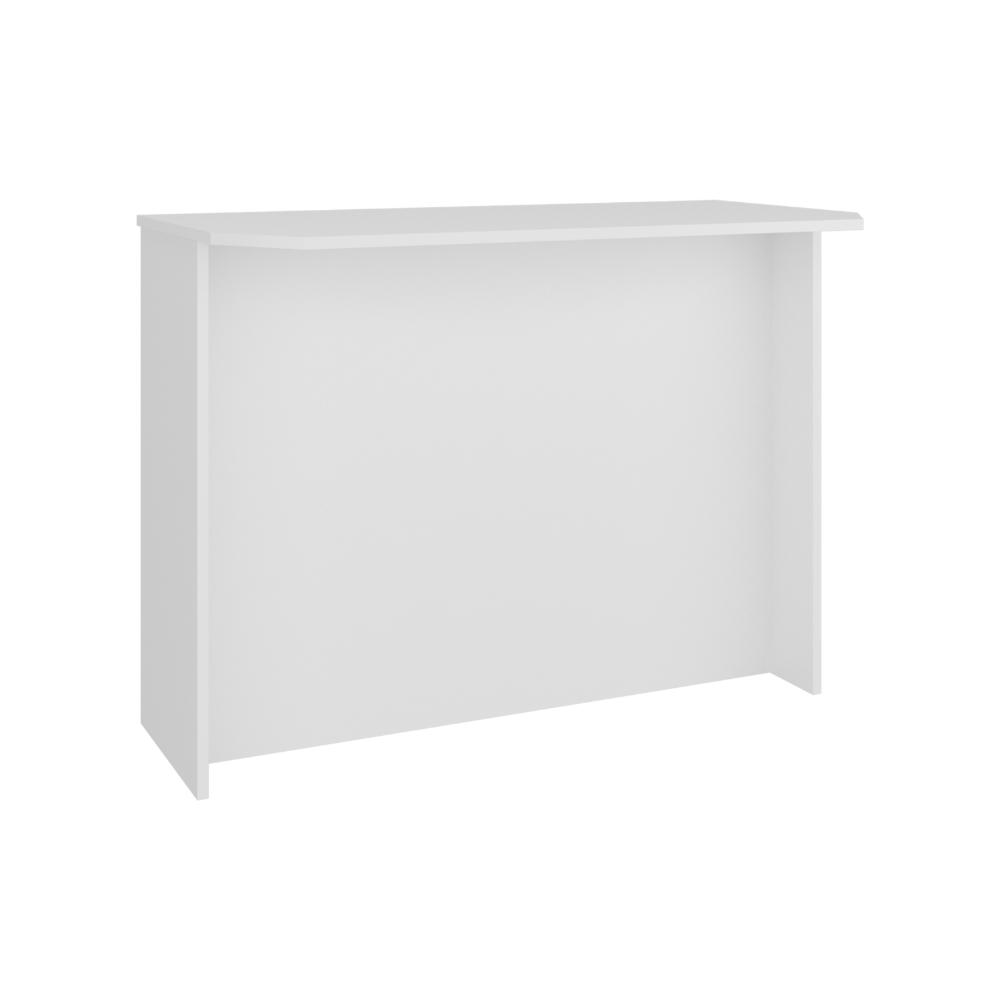 Barra de Cocina Diamante, Kronos Blanco Con Entrepaños ZF