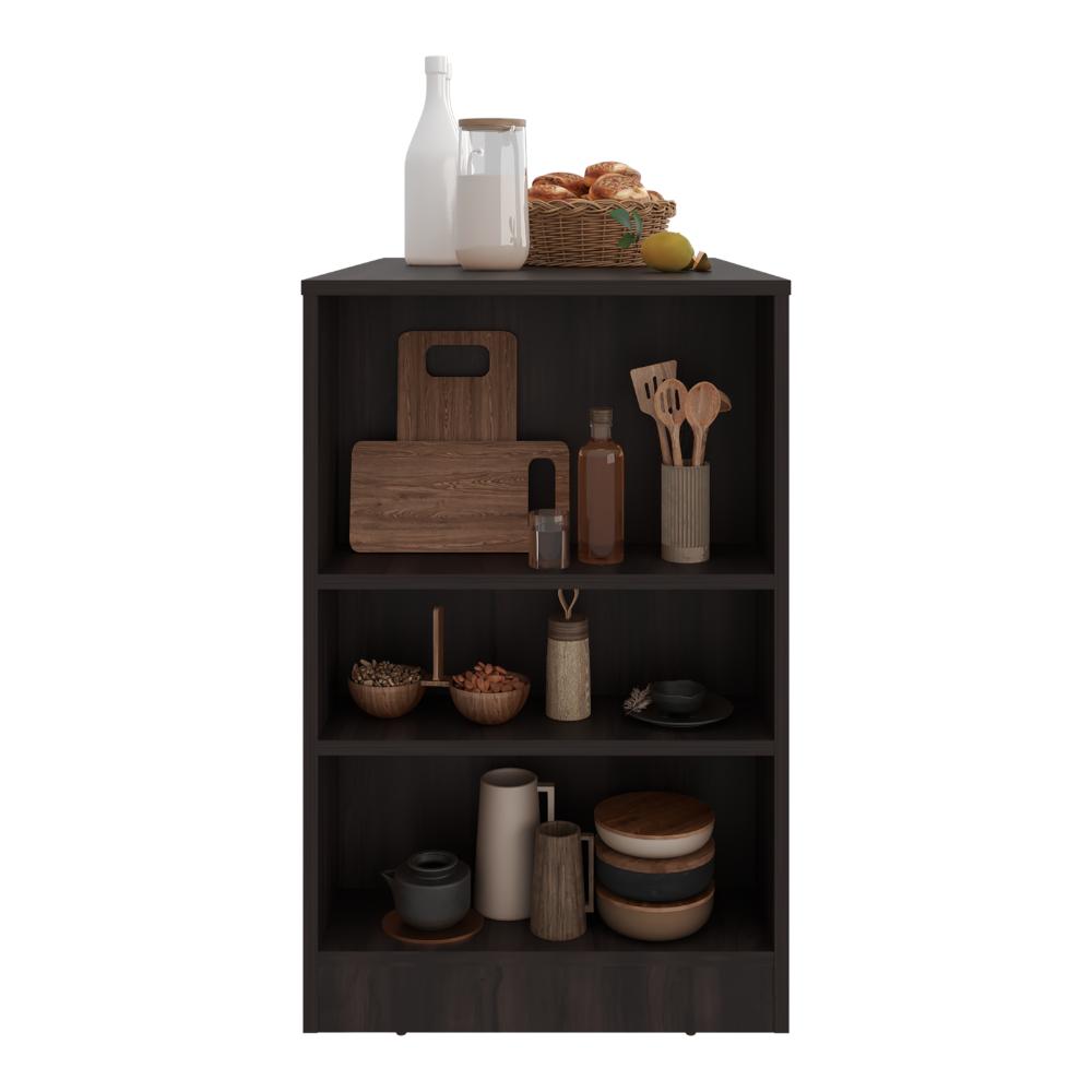 Barra de Cocina Portre, Kronos Nogal, con Amplia Superficie En La Mesa ZF