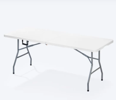 Combo Banquetero, 1 Mesa Banquetera, 6 Sillas Eterna sin Brazos Blanco Arena
