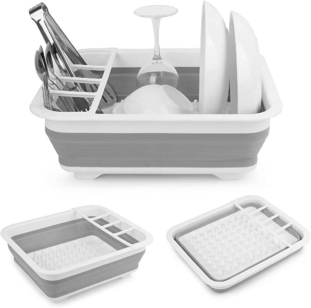 Escurridor Plegable de Platos Organizador Loza Secaplatos