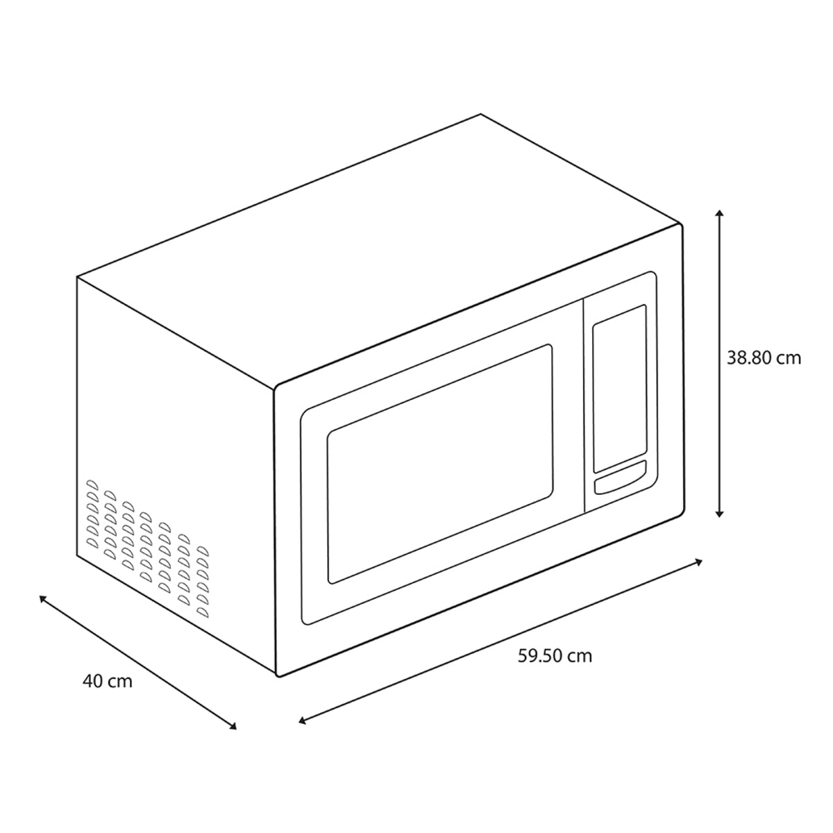 Microondas 1.1 cu.ft. 30 L220 V Inoxidable Mabe
