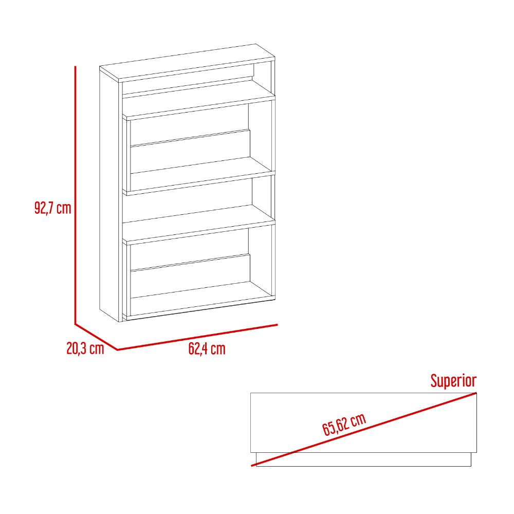 Gabinete de Baño Sensei, Miel y Blanco Duqueza, con superficies para ubicar objetos