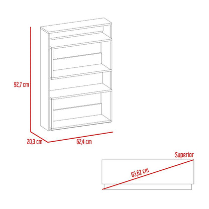 Gabinete de Baño Sensei, Miel y Blanco Duqueza, con superficies para ubicar objetos