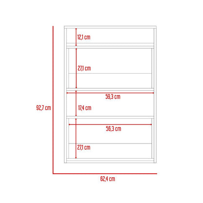 Gabinete de Baño Sensei, Miel y Blanco Duqueza, con superficies para ubicar objetos