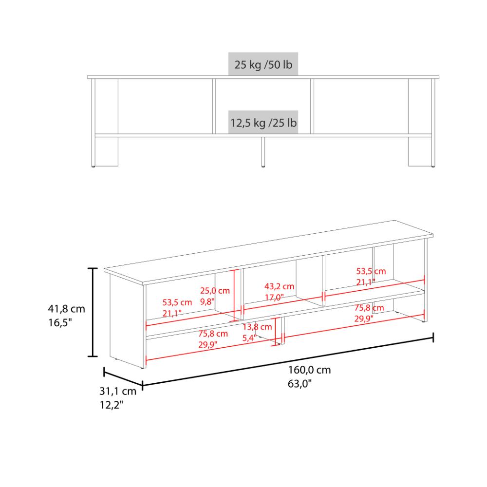 Mesa para TV Belga, Positano y Kronos Wengue, para Televisor hasta 65" ZF