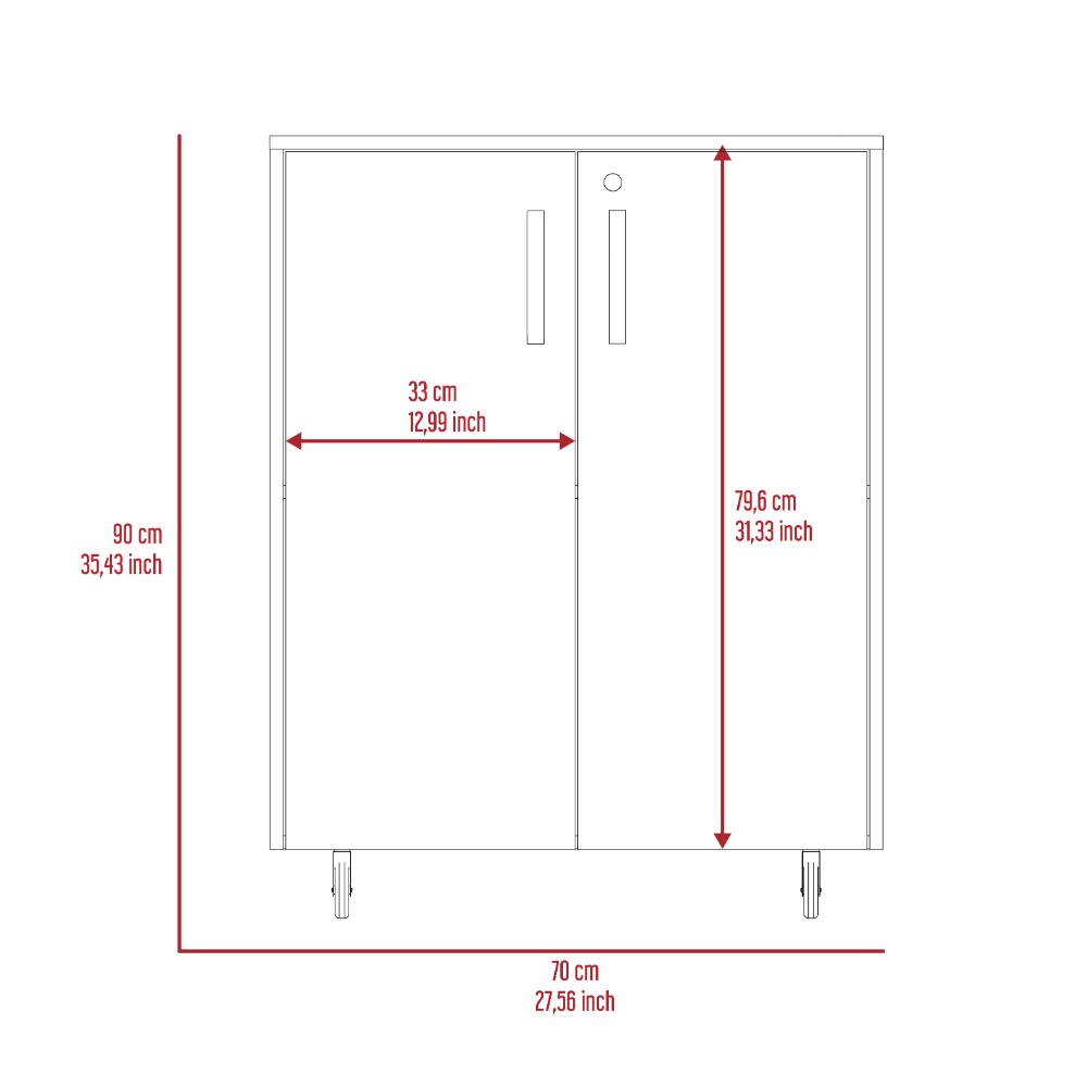 Organizador para Garaje Based, Wengue, con cerradura y llave para puerta ZF