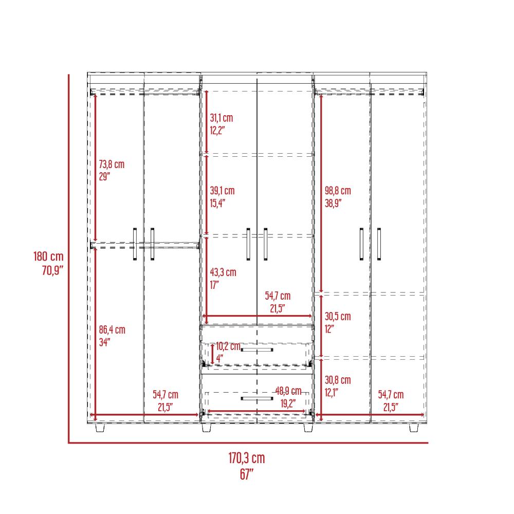 Closet Bariloche Cartagena y Blanco