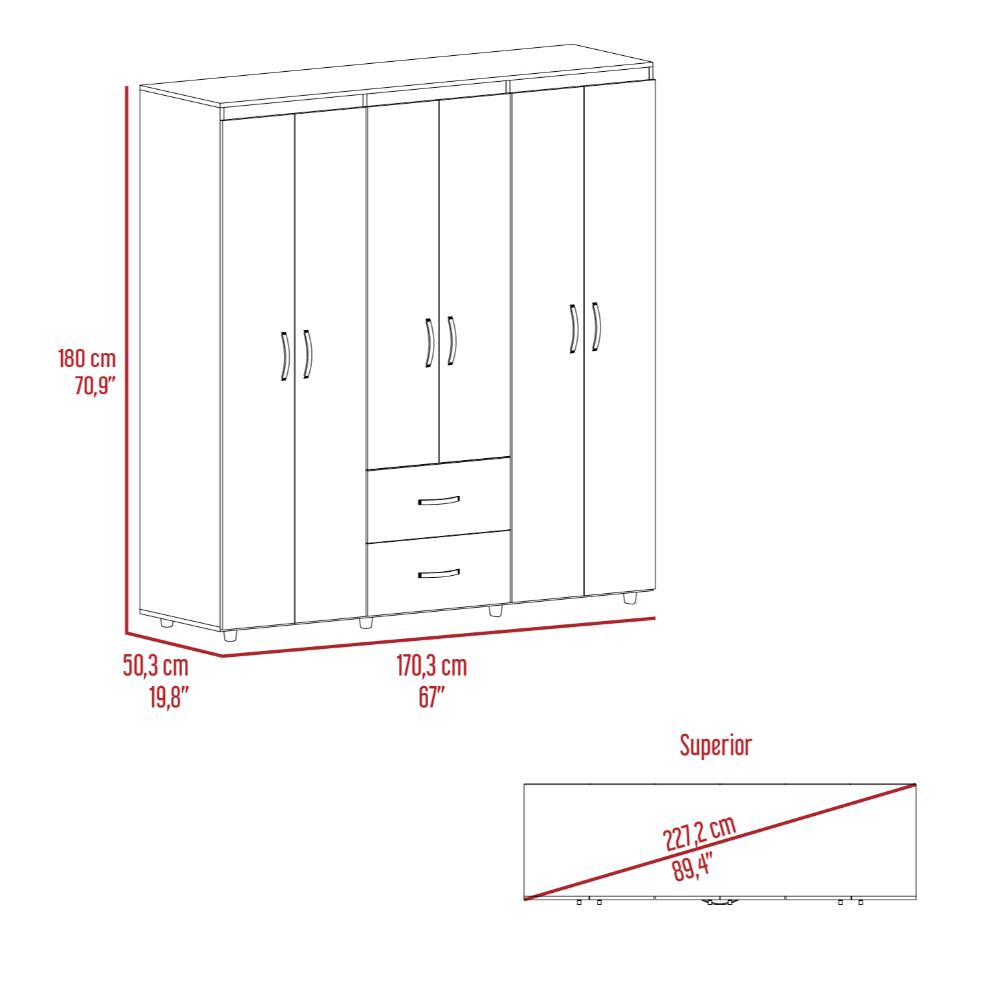 Closet Bariloche Cartagena y Blanco