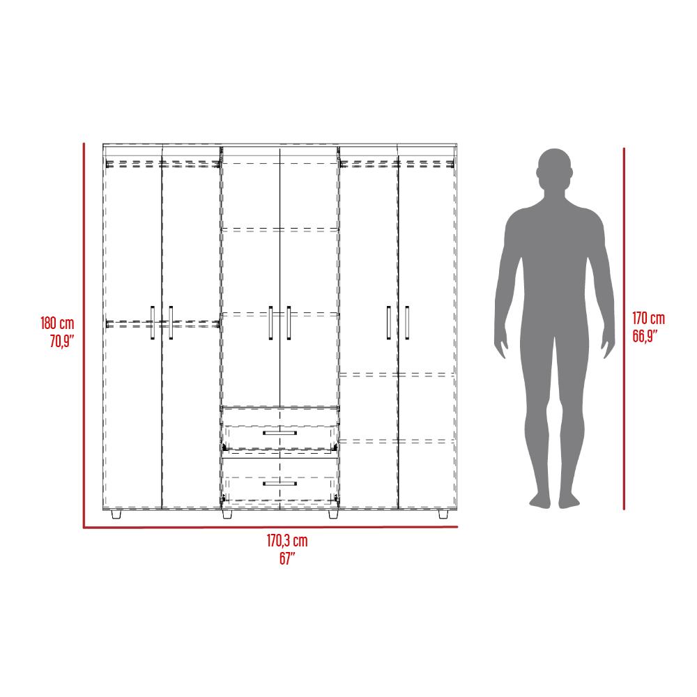 Closet Bariloche Cartagena y Blanco