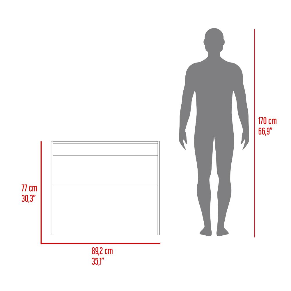 Escritorio Estelar, Fresno Europeo y Wengue, cuenta con un entrepaño