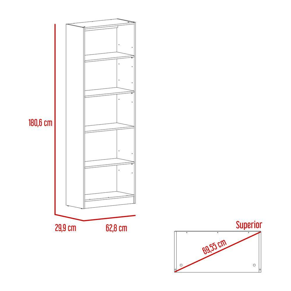 Combo de Bibliotecas Home, Wengue Incluye Tres Bibliotecas sin puertas - VIRTUAL MUEBLES