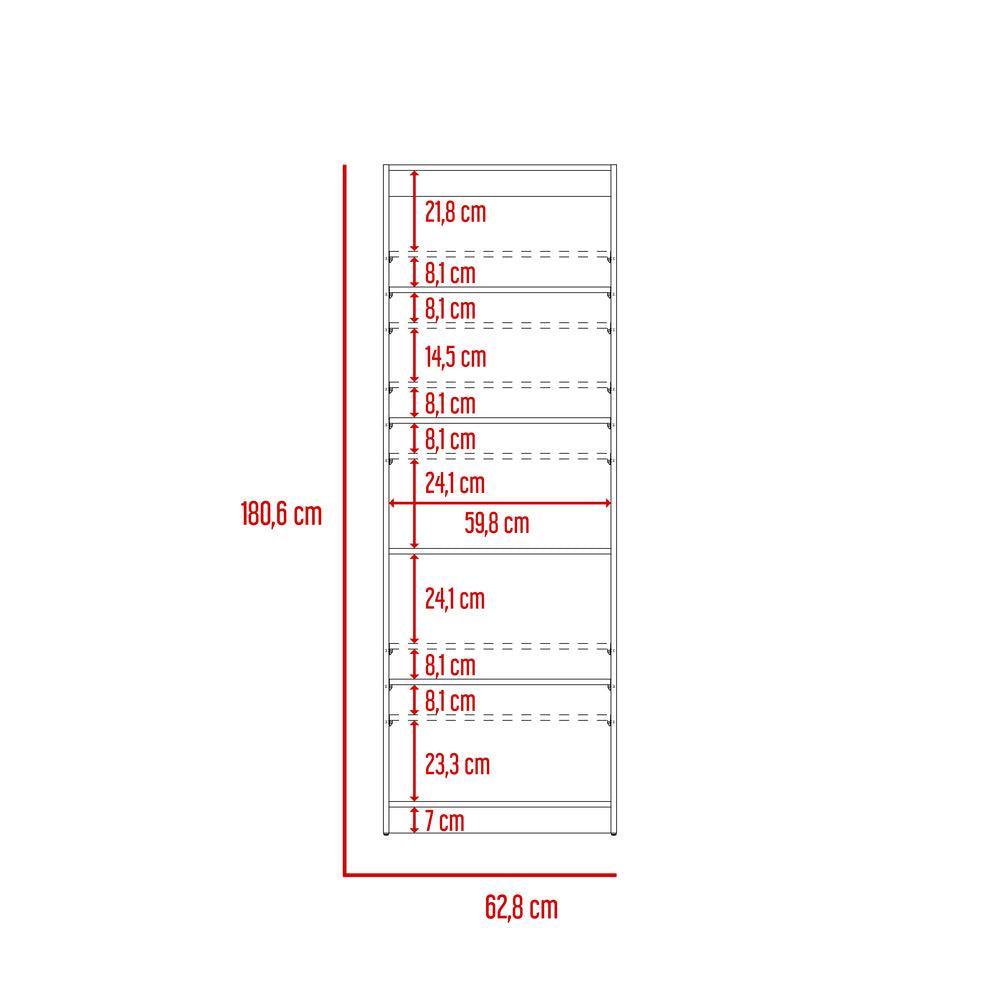 Combo de Bibliotecas Home, Wengue, Incluye Dos Bibliotecas sin puerta - VIRTUAL MUEBLES