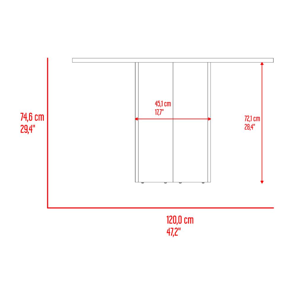 Mesa para Comedor Ted Circular, Fresno Europeo, con Puestos para 4 personas, No Incluye Sillas ZF
