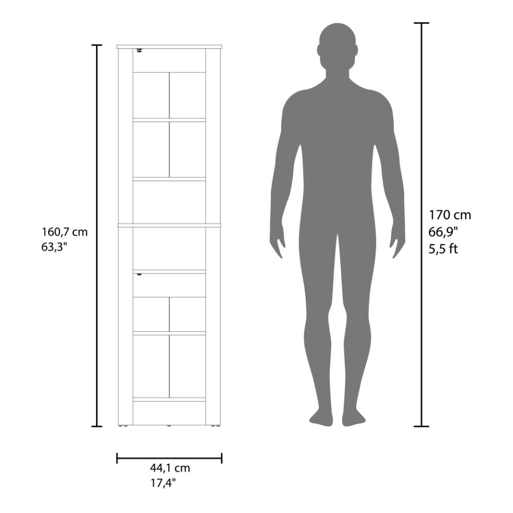 Mueble  Auxiliar para Baño Vanes, Wengue, con espacio para objetos decorativos ZF