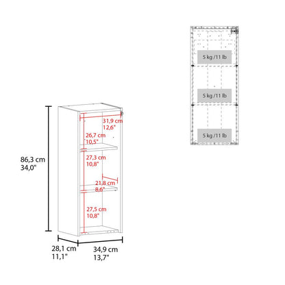 Mesa Para Planchar Plegable a la Pared Vesper, Blanco, con Amplia Superficie Baja Para Almacenamiento ZF