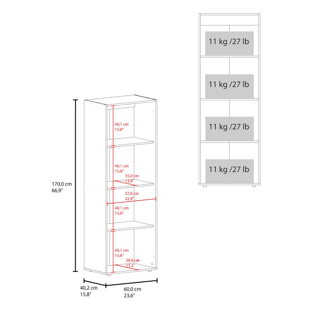 Closet Beico, Wengue, con dos Puertas Abatibles y cuatro entrepaños ZF