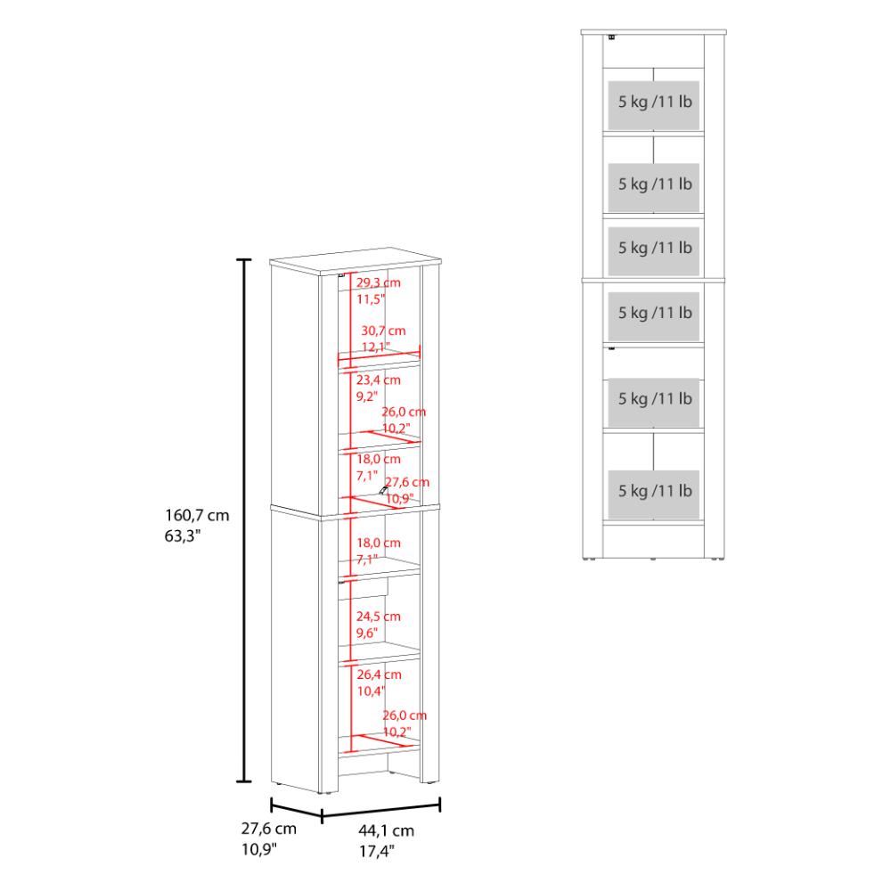 Mueble  Auxiliar para Baño Vanes, Wengue, con espacio para objetos decorativos ZF