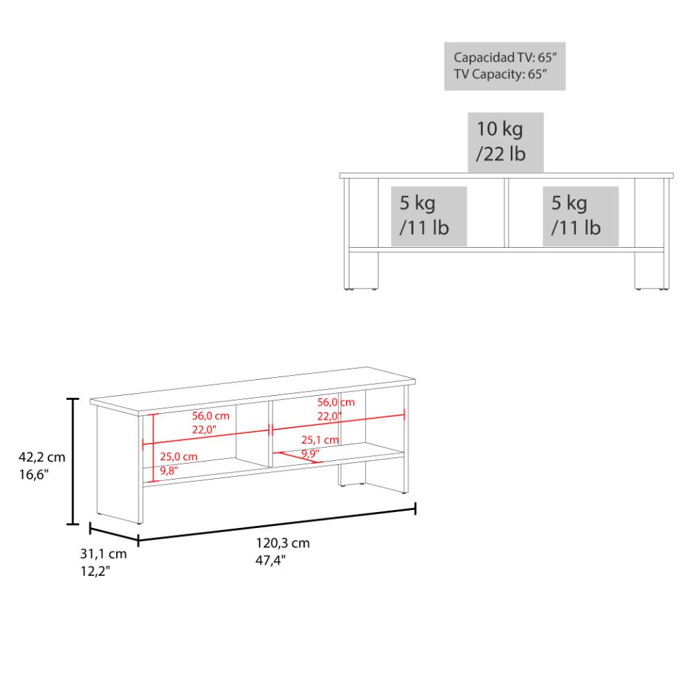 Mesa Para Tv Navi, Fresno Europeo, Para Televisor Hasta 55 Pulgadas Con Puerta ZF