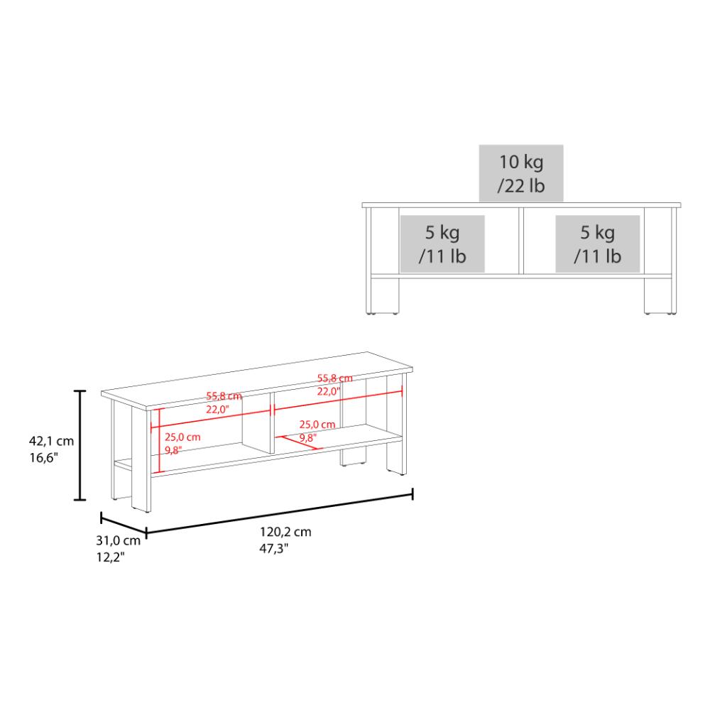 Mesa para TV Navi, Nogal Kronos, para Televisor hasta 55 Pulgadas ZF