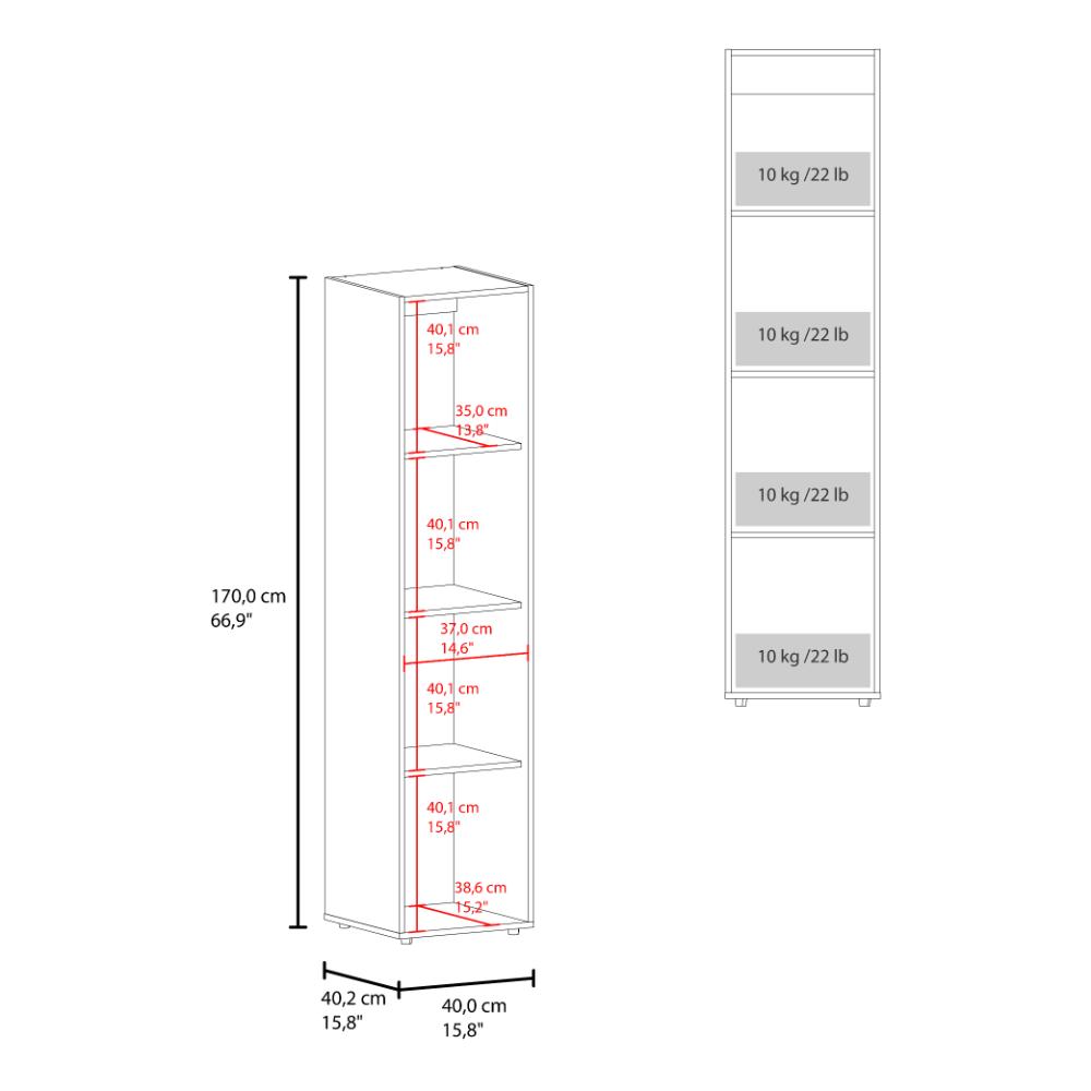Closet Con Espejo Alma, Wengue, Una puerta abatible y entrepaños para guardar ropa ZF