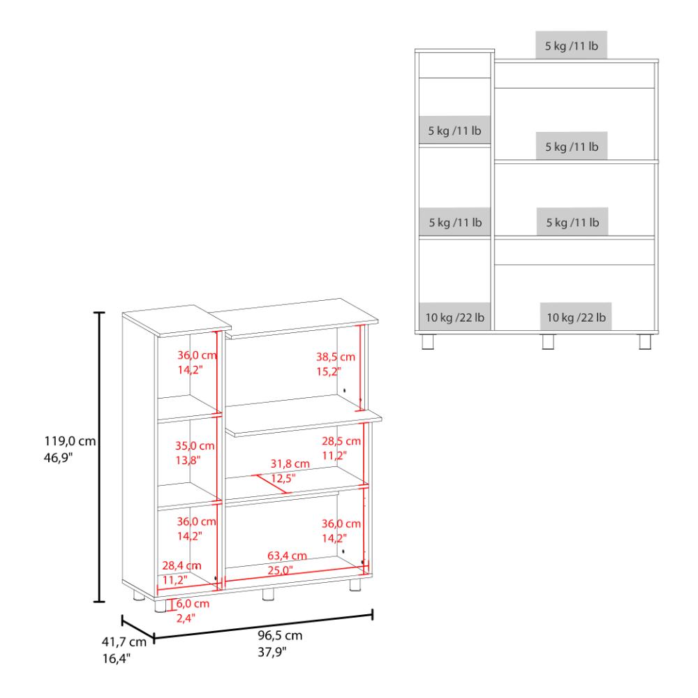 Módulo Microondas Lilo, Wengue, Con 2 entrepaños  y 3 puertas para guardar implementos ZF