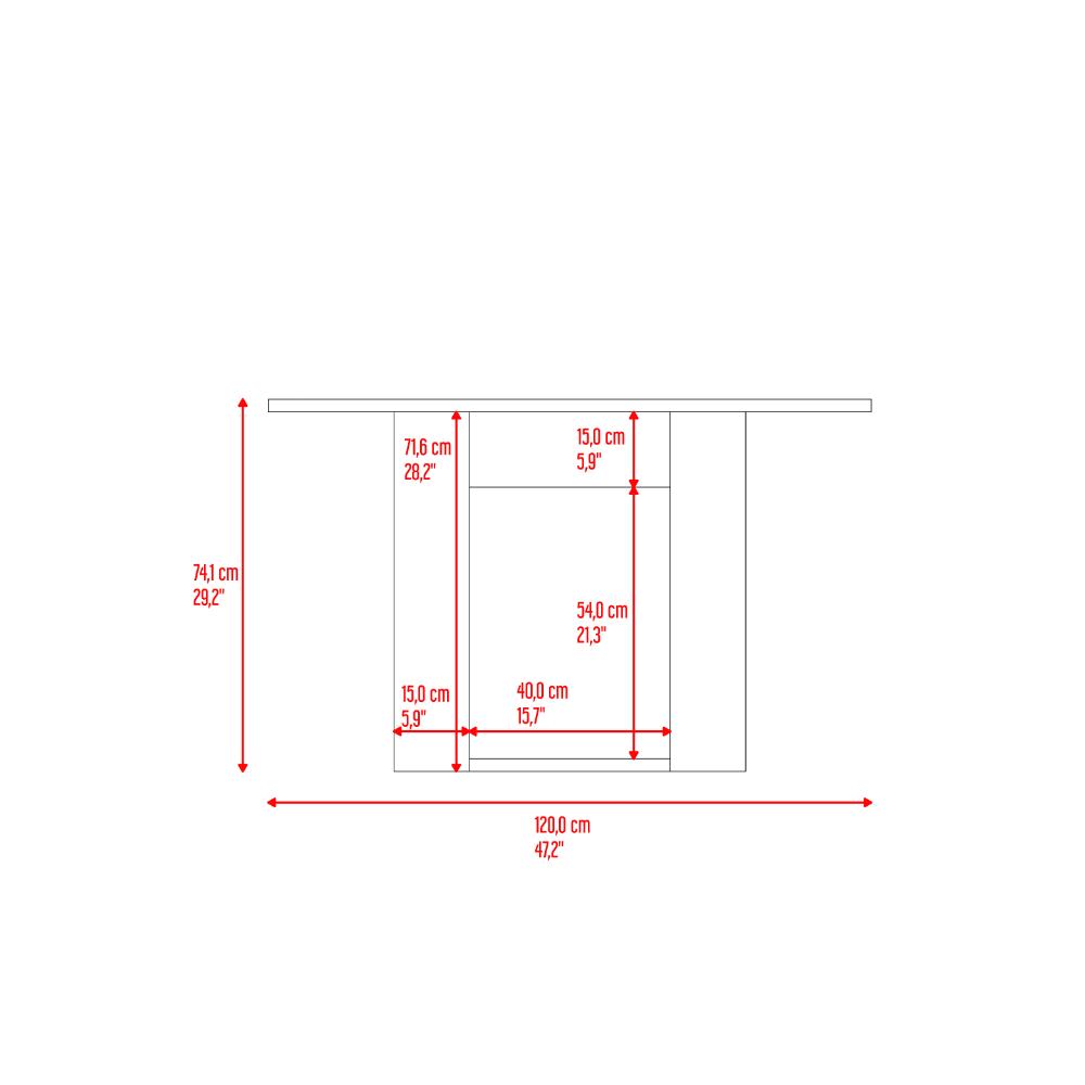 Comedor Volder, Nogal, con Amplia Superficie