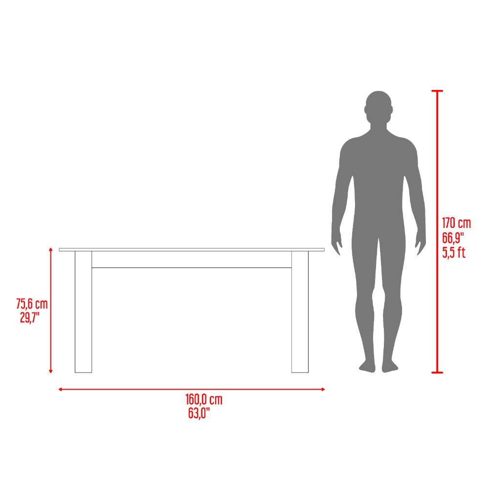 Mesa Para Comedor Estrella, Cartagena, Con amplio Espacio Superior, No incluye sillas