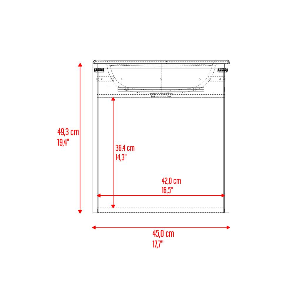 Mueble Para Lavamanos Vulcan, Milan y Capri, Incluye Lavamanos Corona en Porcelana Sanitaria