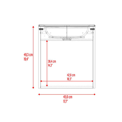 Mueble Para Lavamanos Vulcan, Milan y Capri, Incluye Lavamanos Corona en Porcelana Sanitaria