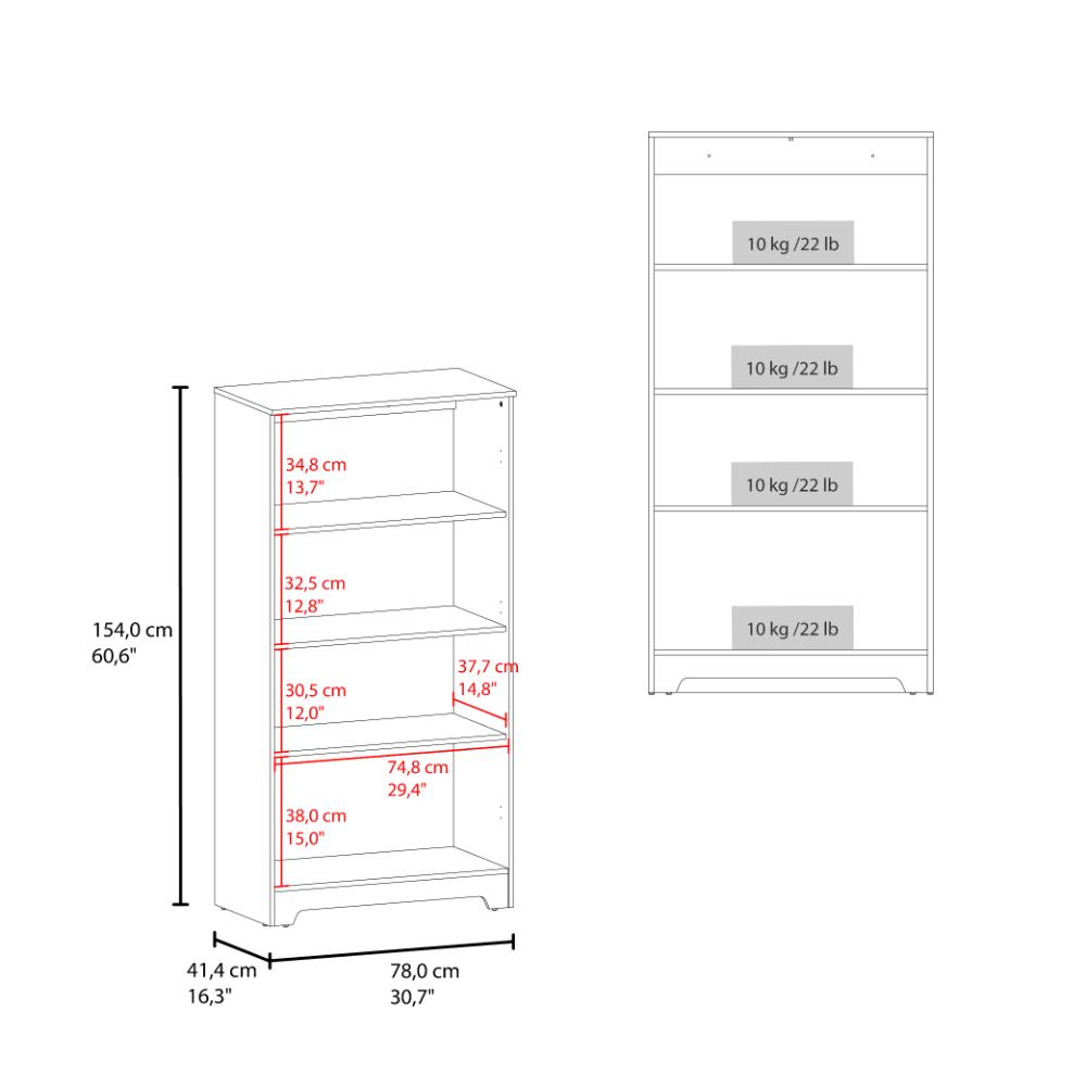 Alacena Ossa, Blanco, con 3 Entrepaños y 2 Puertas para Implementos de Cocina ZF