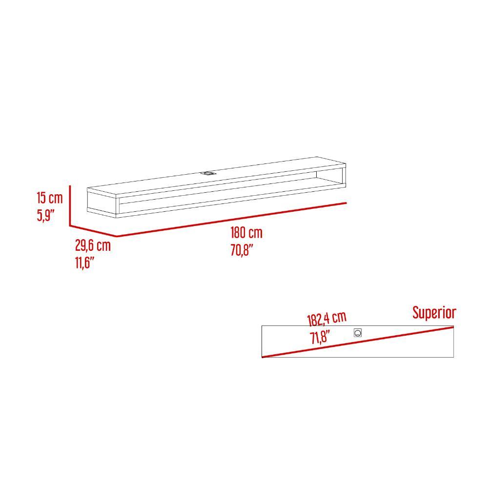 Combo Habitación Vinis, Incluye Closet y Repisa para TV Flotante