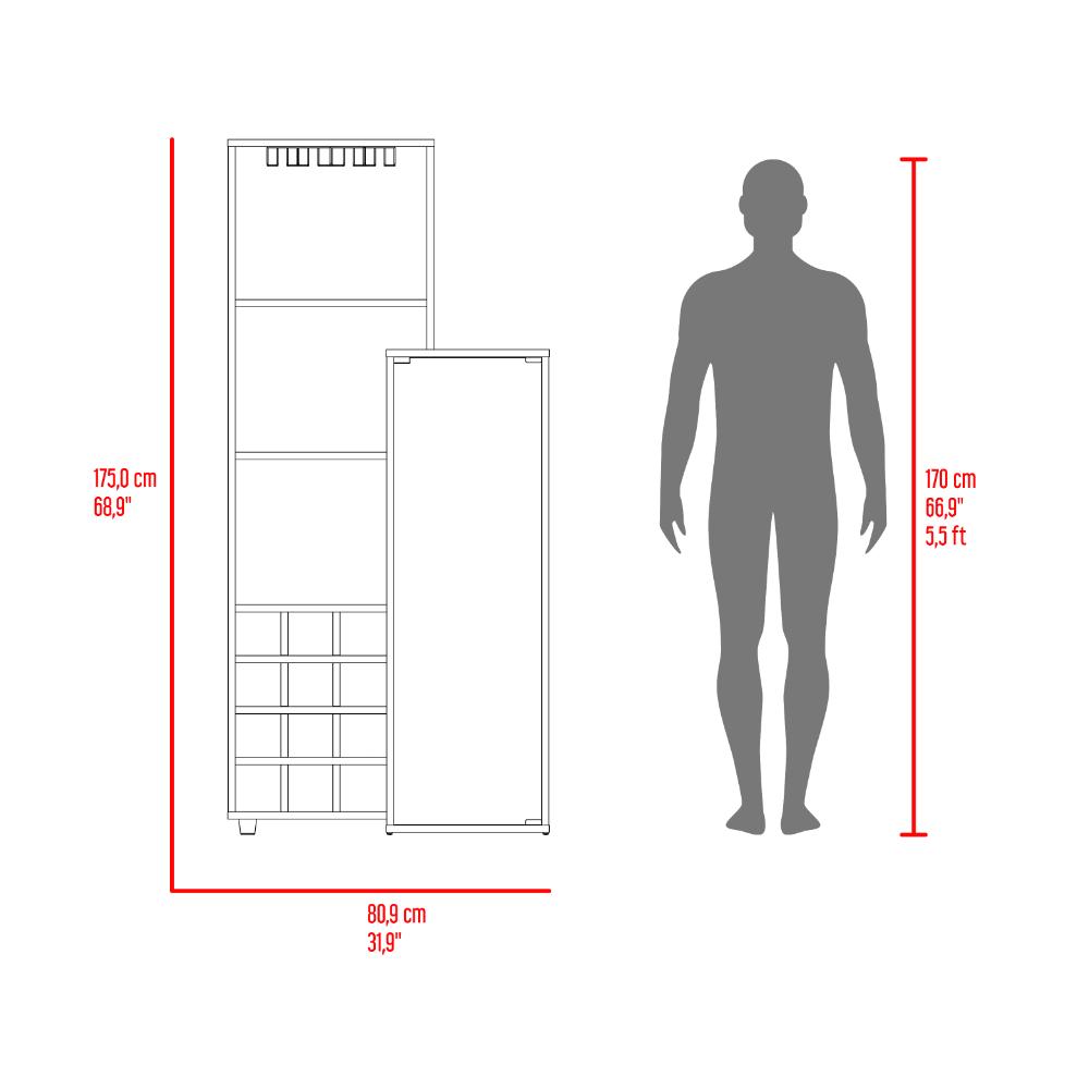 Bar Ozzy, Wengue y Milan, con espacio para organizar licores y vasos