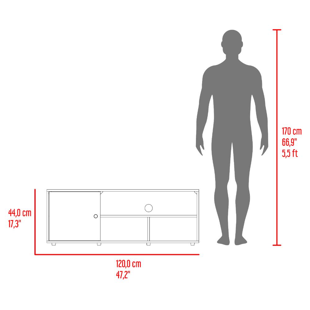 Mesa para TV Noah, Castaño y Blanco, para TV de hasta 55 Pulgadas