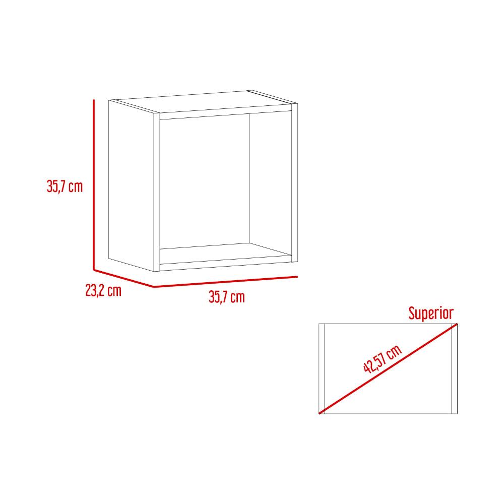 Set de 2 Repisas Veta, Arupo, con Espacio para Objetos Decorativos
