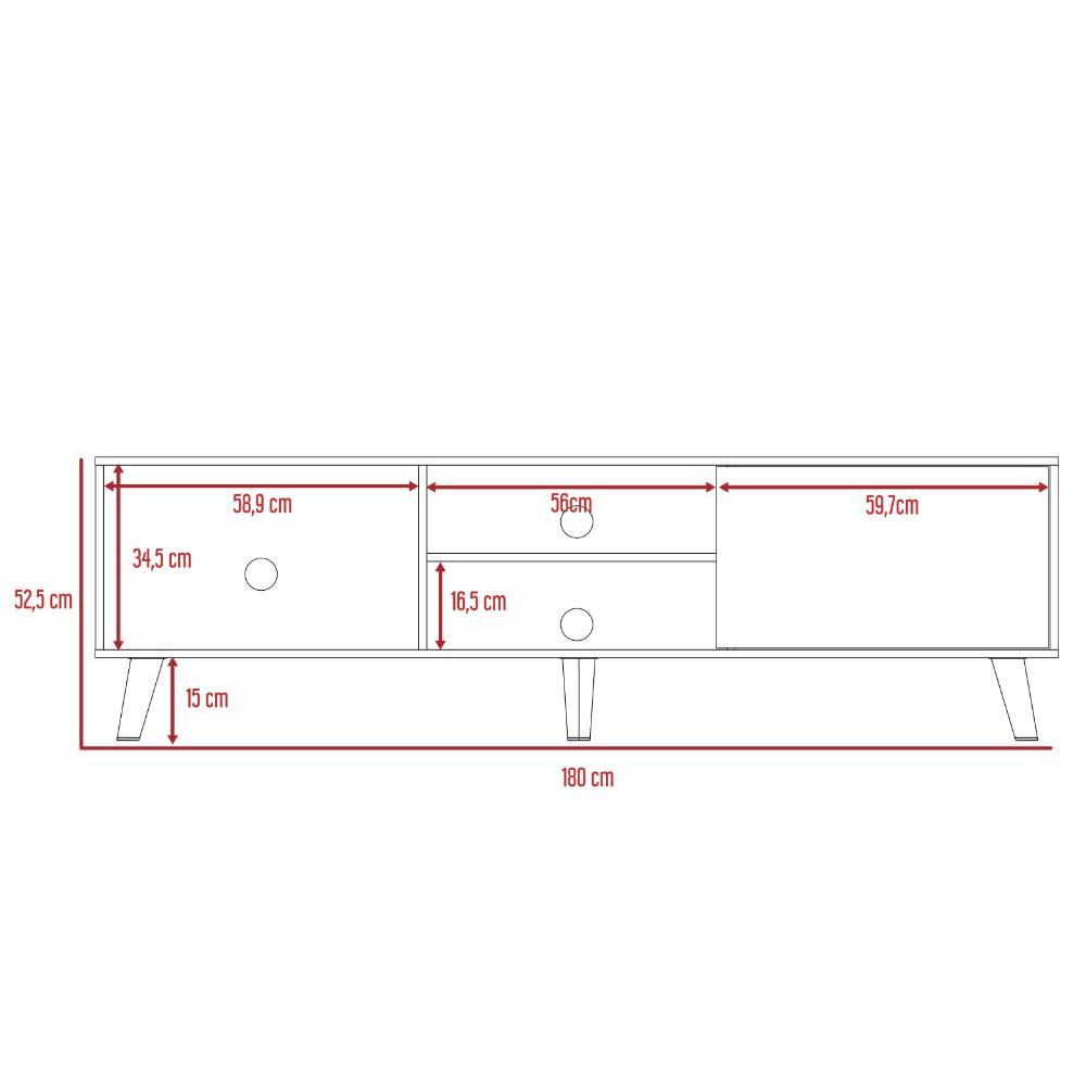 Mesa Para Tv Viena, Chocolate, Para Televisor de 70 Pulgadas