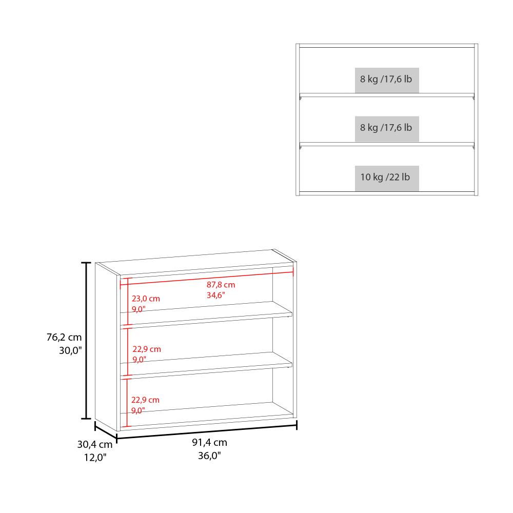 Gabinete Superior Kane, Blanco Duqueza, con tres entrepaños