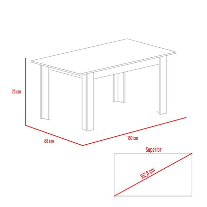 Comedor Estrella, Beige, Con amplio Espacio Superior