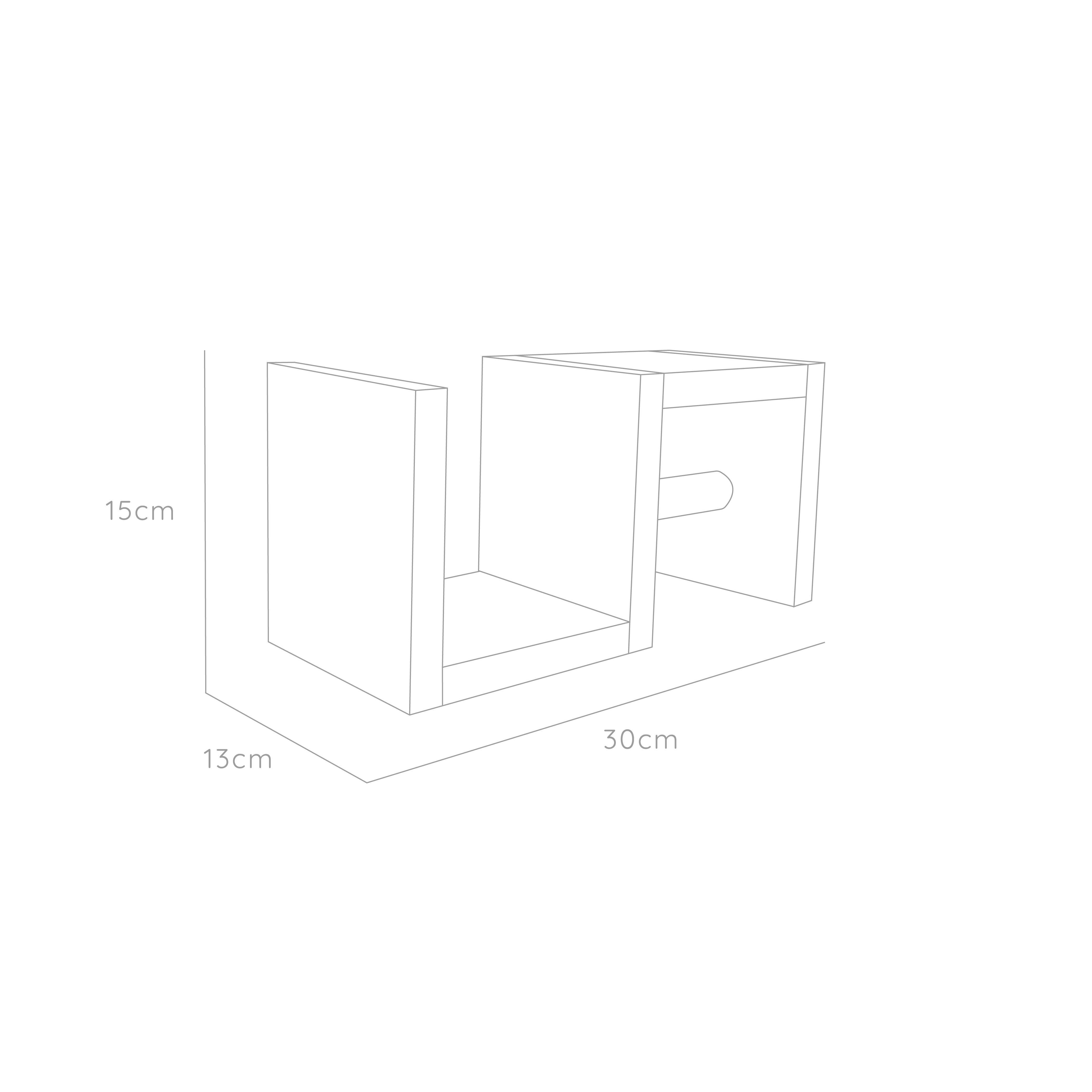 Repisa Mila, Diseño moderno para papel higiénico