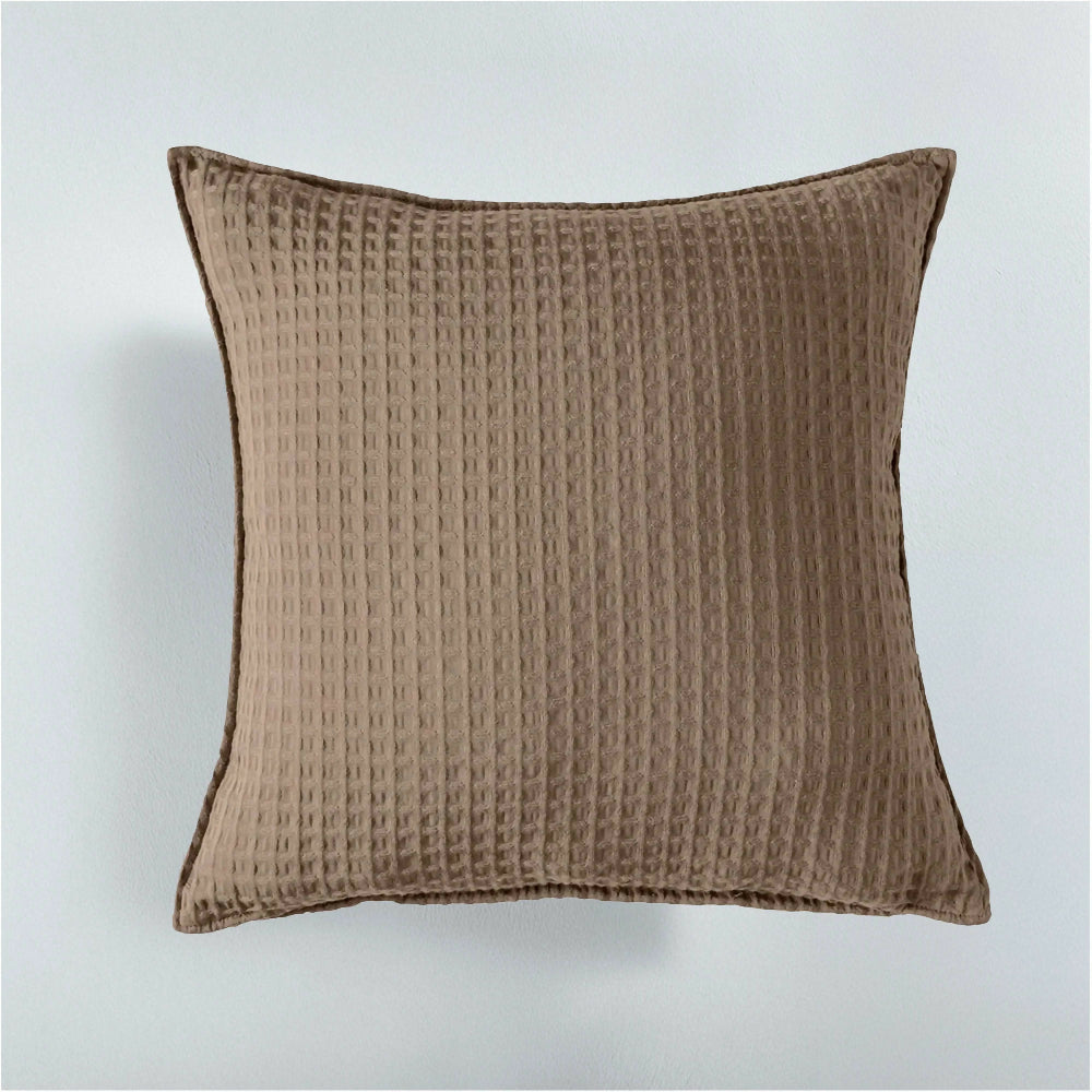 Funda de Cojín Waffle Incienso, de 47 x 47 cm