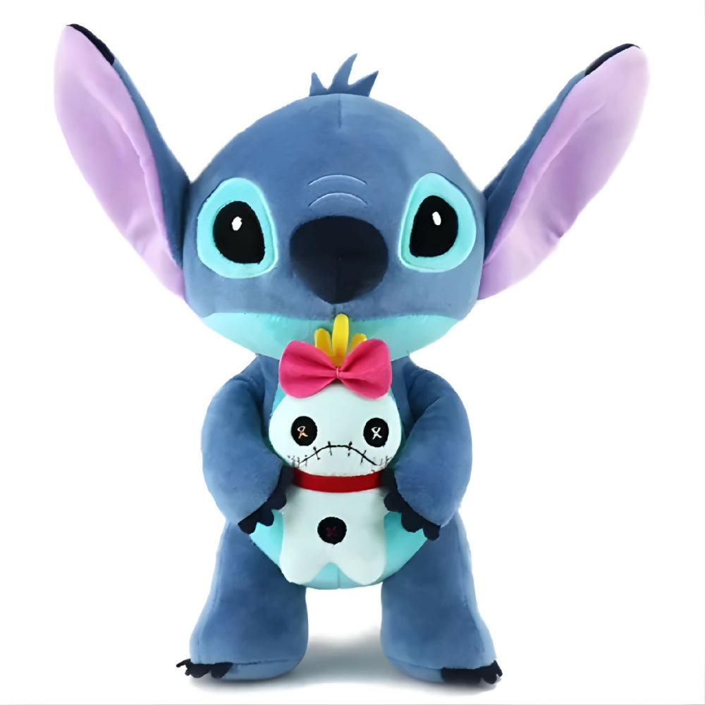 Peluche Gigante Stitch con Scrump Muñeco Suave Extra Grande Ideal para Regalo y Decoración