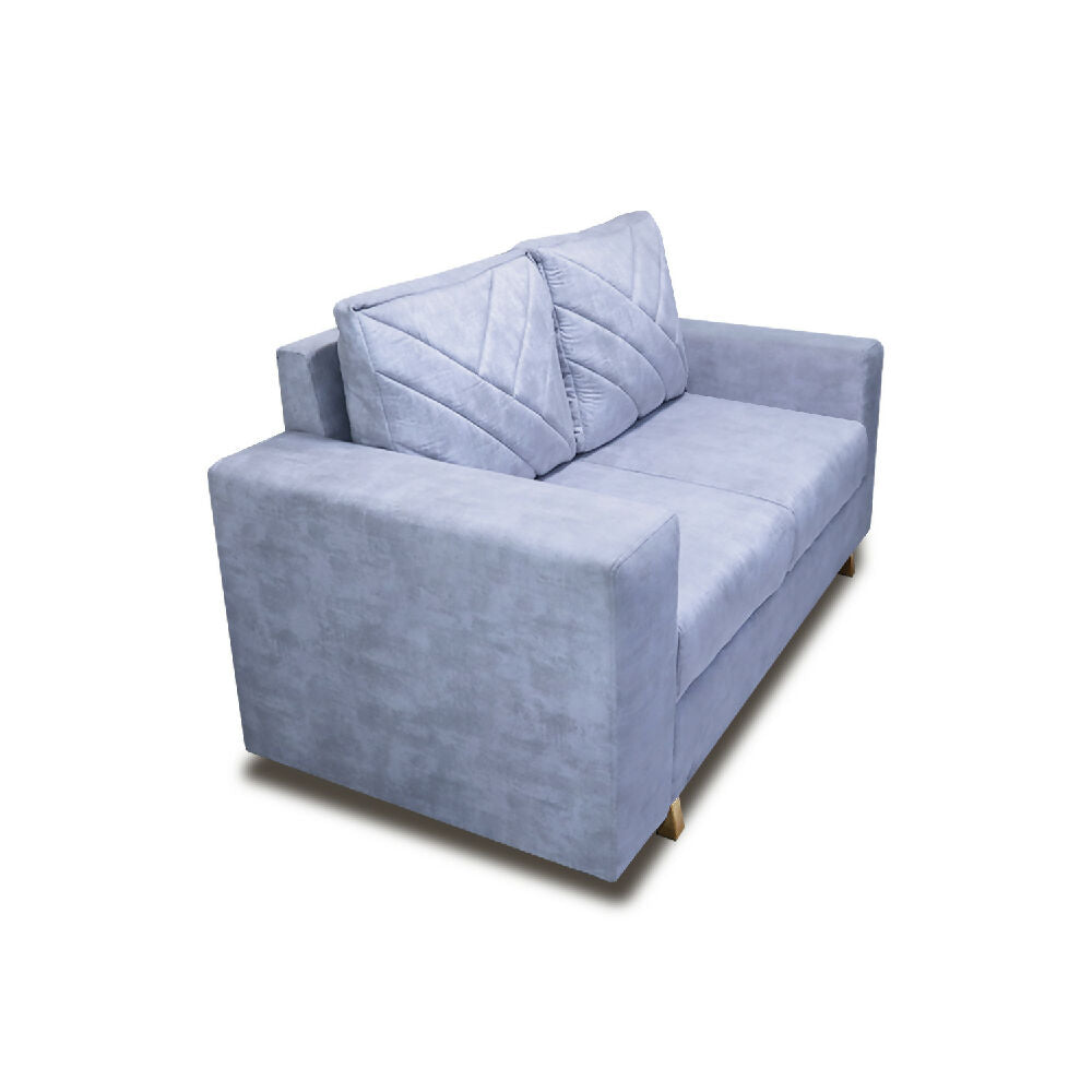 Sofa Amsterdam 2Ptos En Tela Amiglable Con Mascotas 150X72X75 Cm Hielo