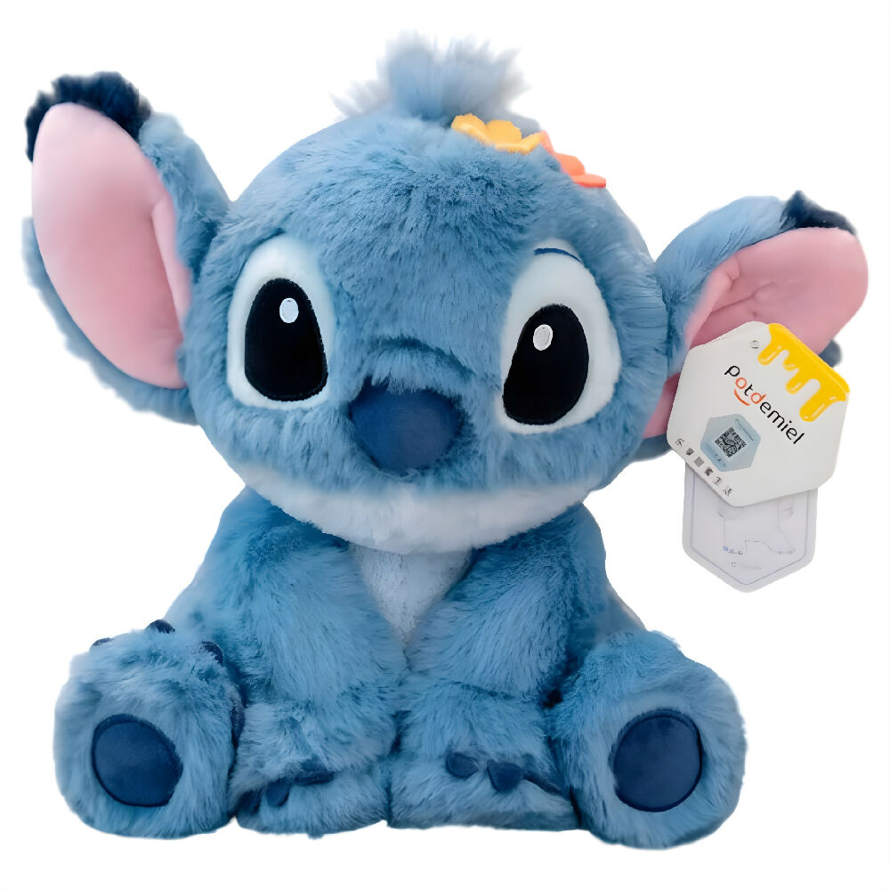 Peluche Stitch Con Flor Hawaiana 40cm Aproximadamente Colección Aloha